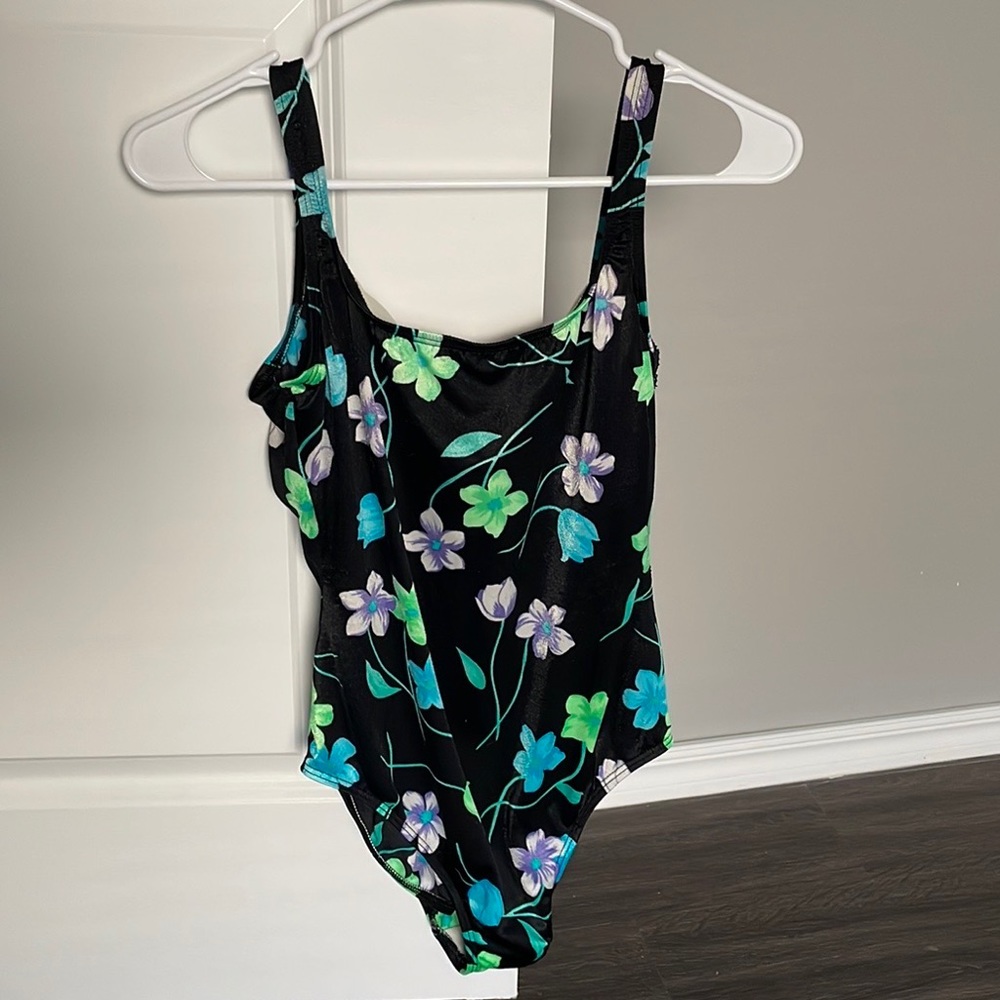 Vintage One Piece Swimsuit Le Cove 1980s 1990s